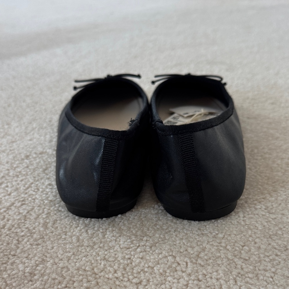 Zara Black Ballet Flats with Bow - Picture 4 of 5